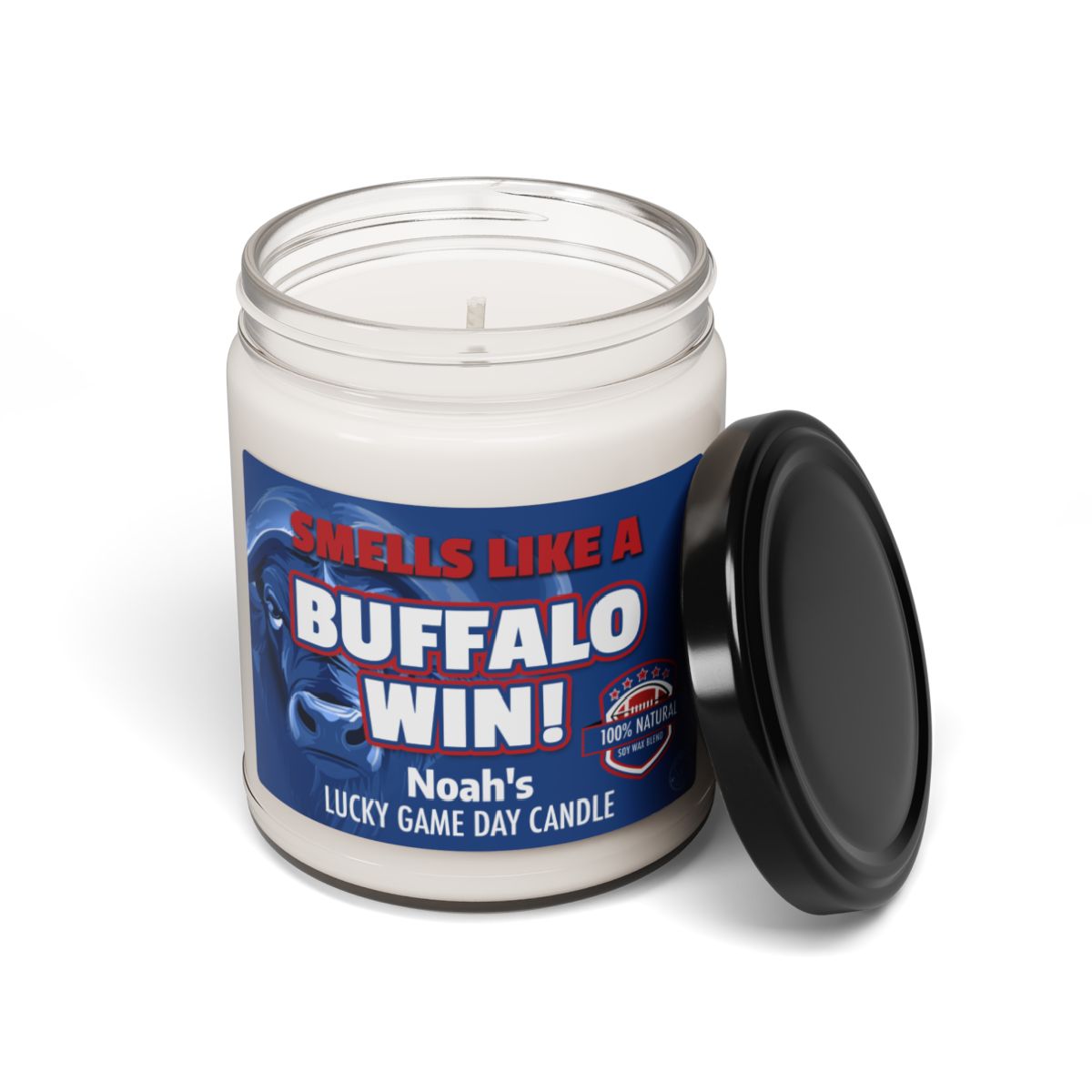 Smells Like A Buffalo Win Personalized Gifting Candle, Football Fan Gift Idea, Pro Team Candle, Bills Inspired Custom Gift