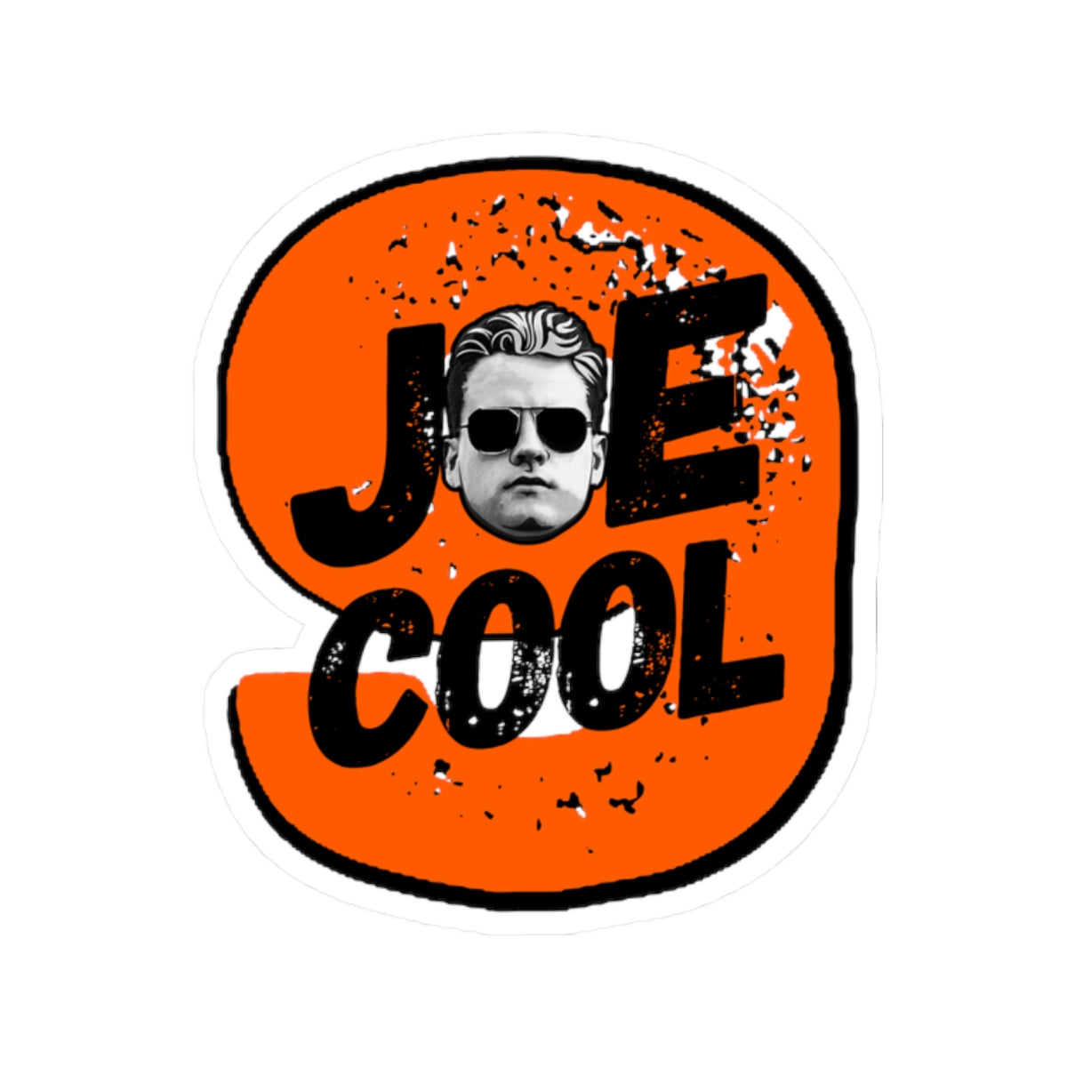 Joe Cool Number 9 Stickers, Joe Burrow Bengals Fan