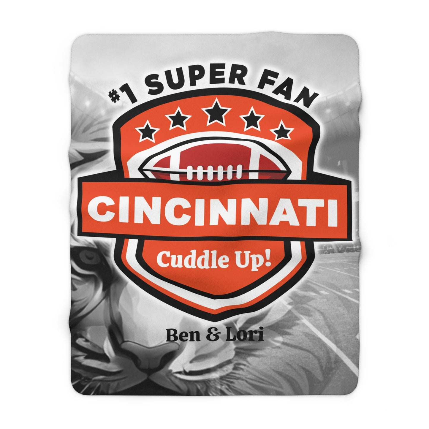 Cincinnati Cuddle Up! Super Fan Personalized Gift