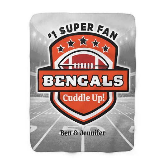 Bengals Cuddle Up! Super Fan Personalized Gift