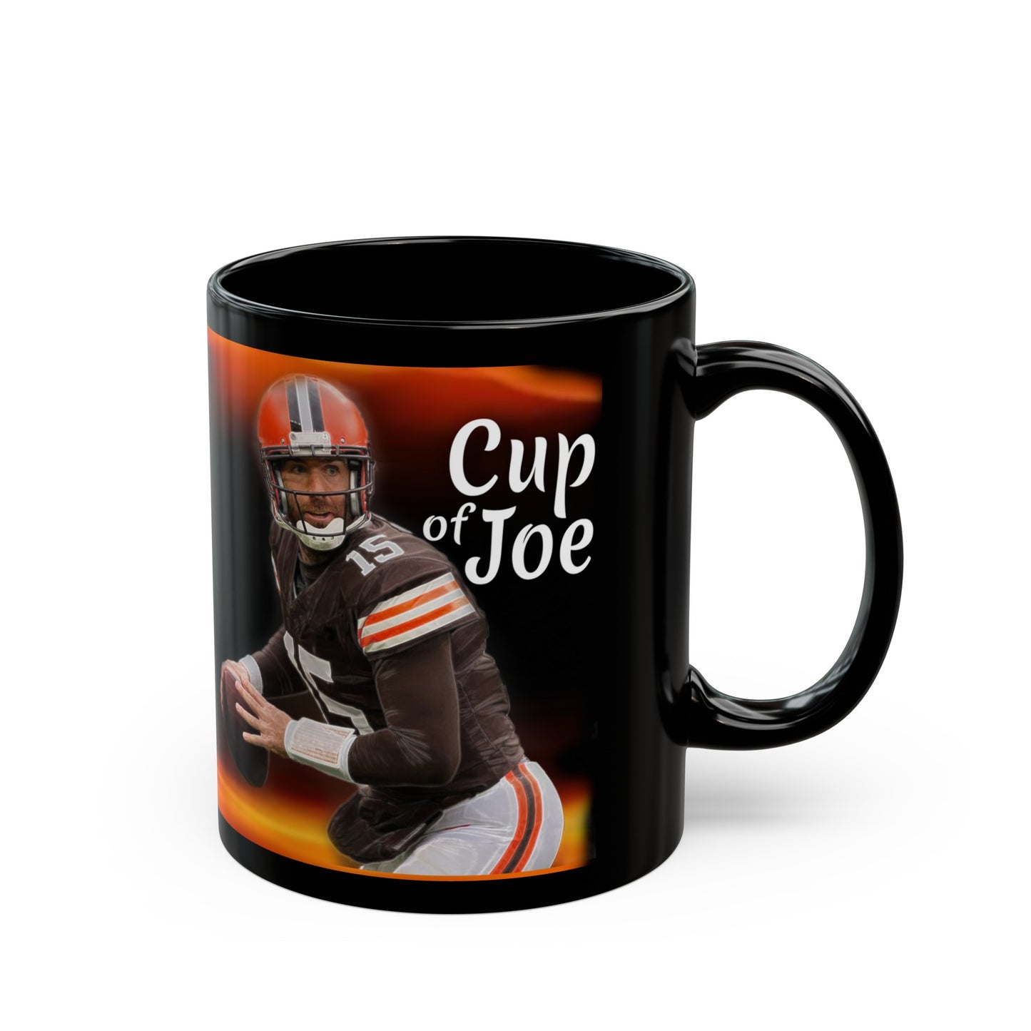 Joe Flacco Cup Of Hot Joe Mug, Joe Flacco Browns Inspired Coffee Cup