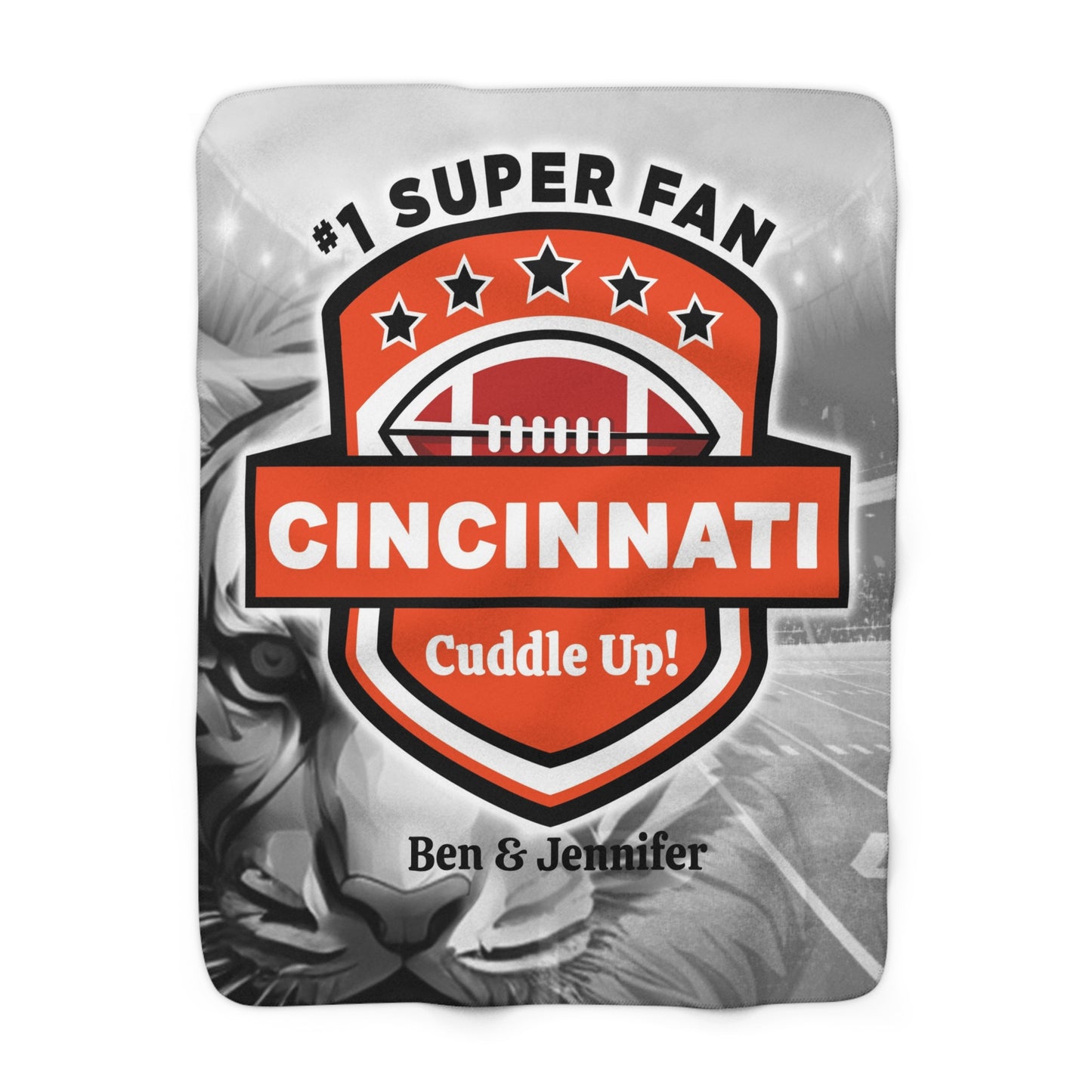 Cincinnati Cuddle Up! Super Fan Personalized Gift