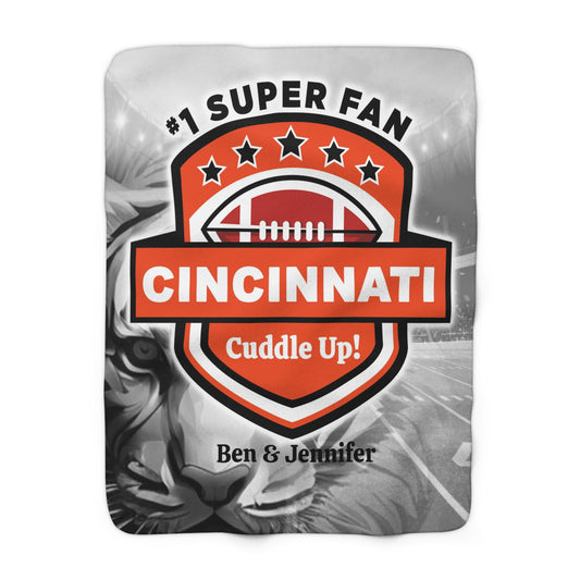 Cincinnati Cuddle Up! Super Fan Personalized Gift
