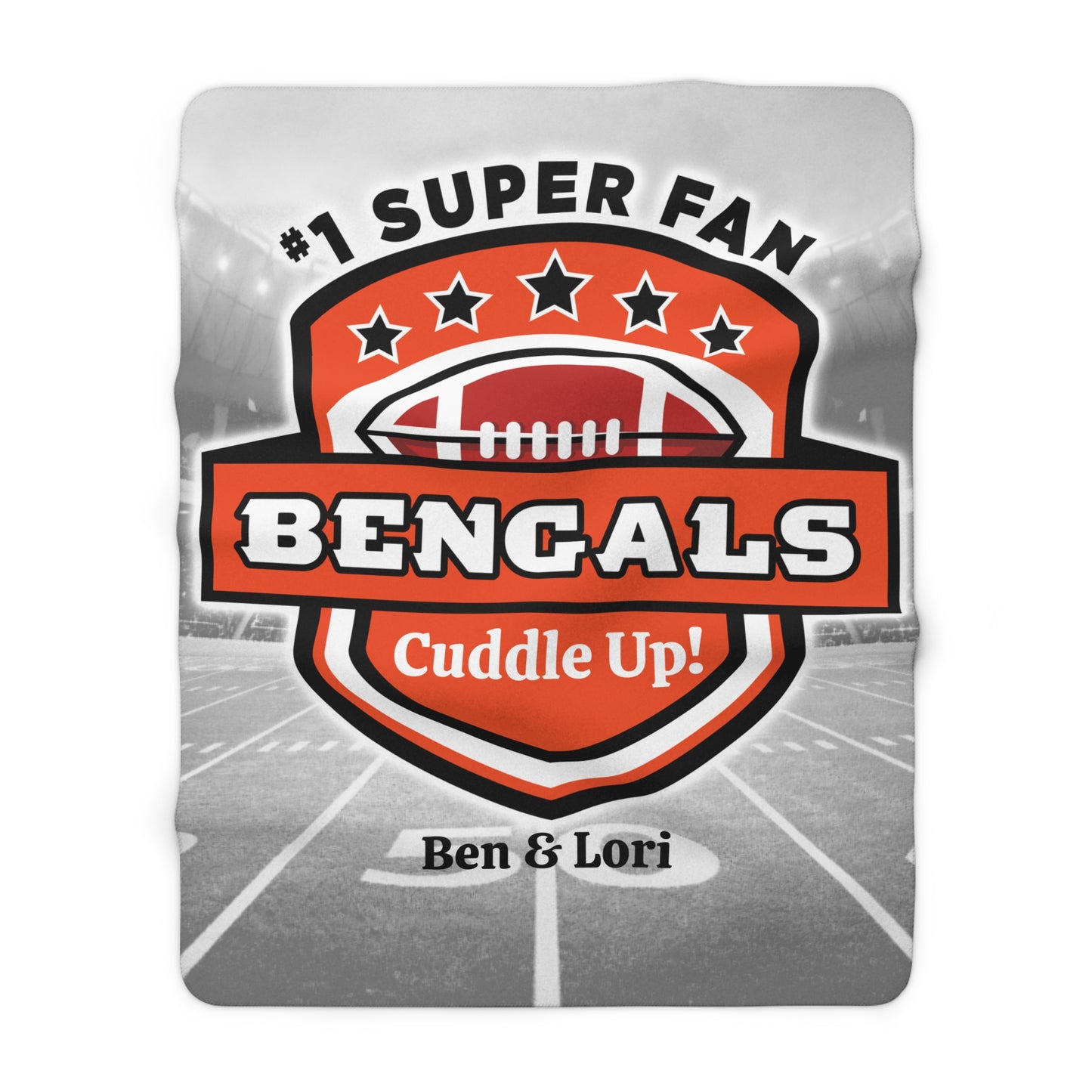 Bengals Cuddle Up! Super Fan Personalized Gift