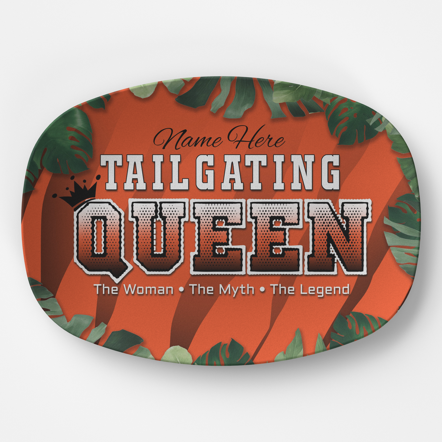 Game Day Football, Tailgating Queen, Bengals Football Game Day Platter, Tailgate, Cincinnati Jungle Inspired Grilling And Serving Plate, Keeps Your Meet Warm, Gift For Fans!