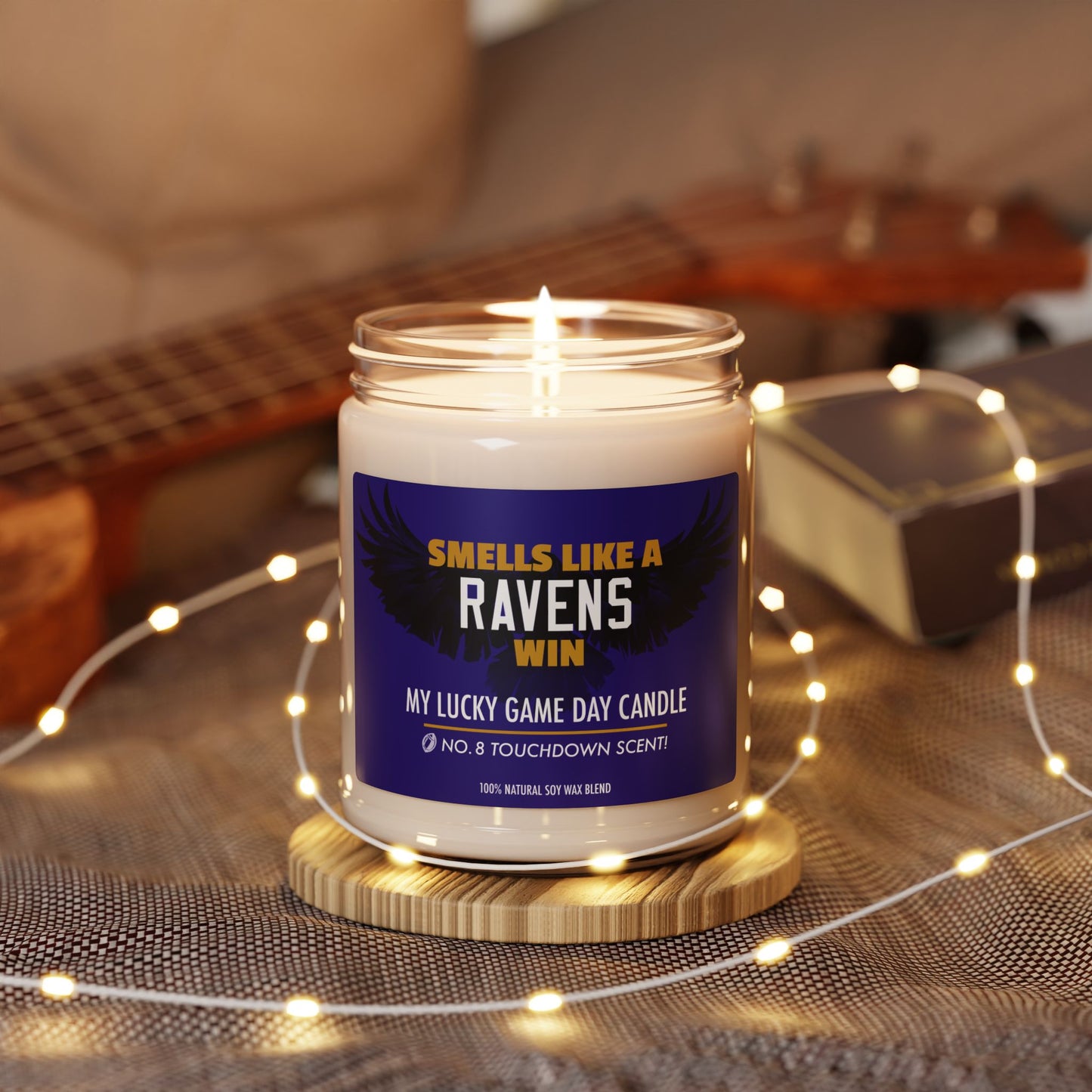 Smells Like a Ravens Win Soy Candle, 9oz