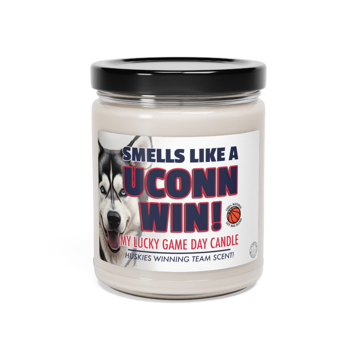 Smells Like A UCONN Win Gifting Candle, NCAA Fan Gift Idea, College Team Candle, Huskies Inspired Decor