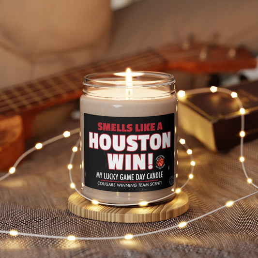 Smells Like A HOUSTON  Win Gifting Candle, NCAA Fan Gift Idea, College Team Candle, Houston Cougars Inspired Decor