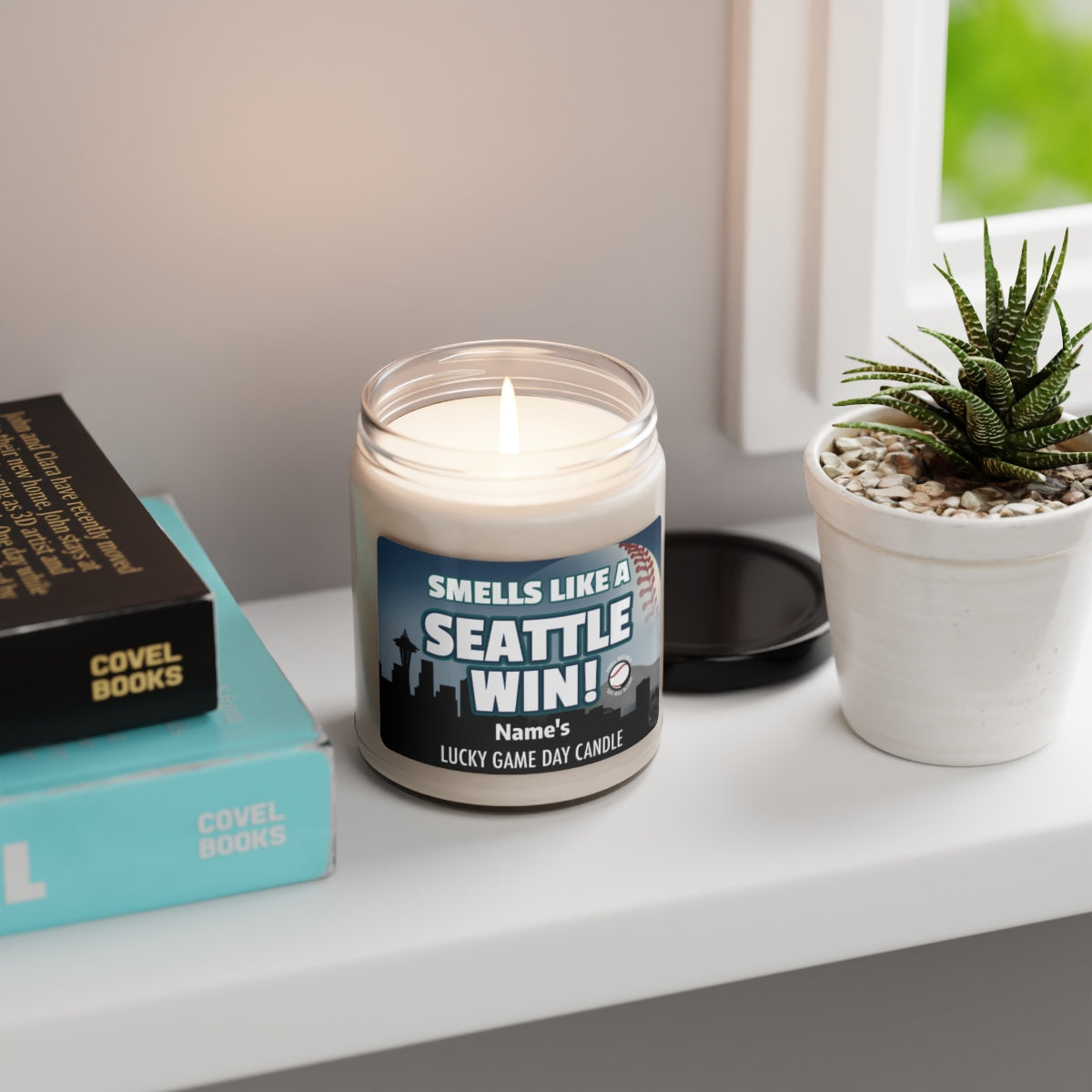 Personalized Smells Like A Seattle Win Gifting Candle, Fan Gift Idea, Team Candle, Seattle Inspired Decor, Father's Day