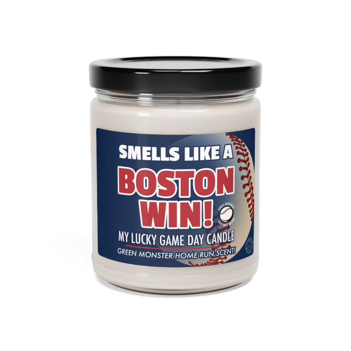 Smells Like A BOSTON Win Gifting Candle, Red Sox Fan Baseball Candle, Boston Red Sox Inspired Decor