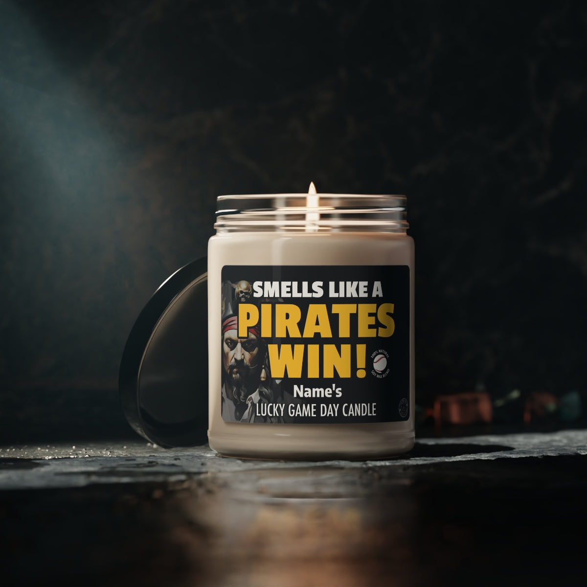 Smells Like A Pirates Win Gifting Candle, Fan Gift Idea, Team Candle, Pirates Inspired Decor