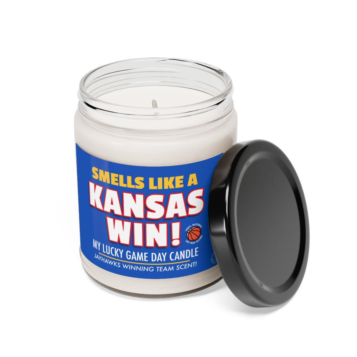 Smells Like A Kansas Win Gifting Candle, Jayhawks Fan Gift Idea, College Team Candle, Jayhawks Inspired Decor
