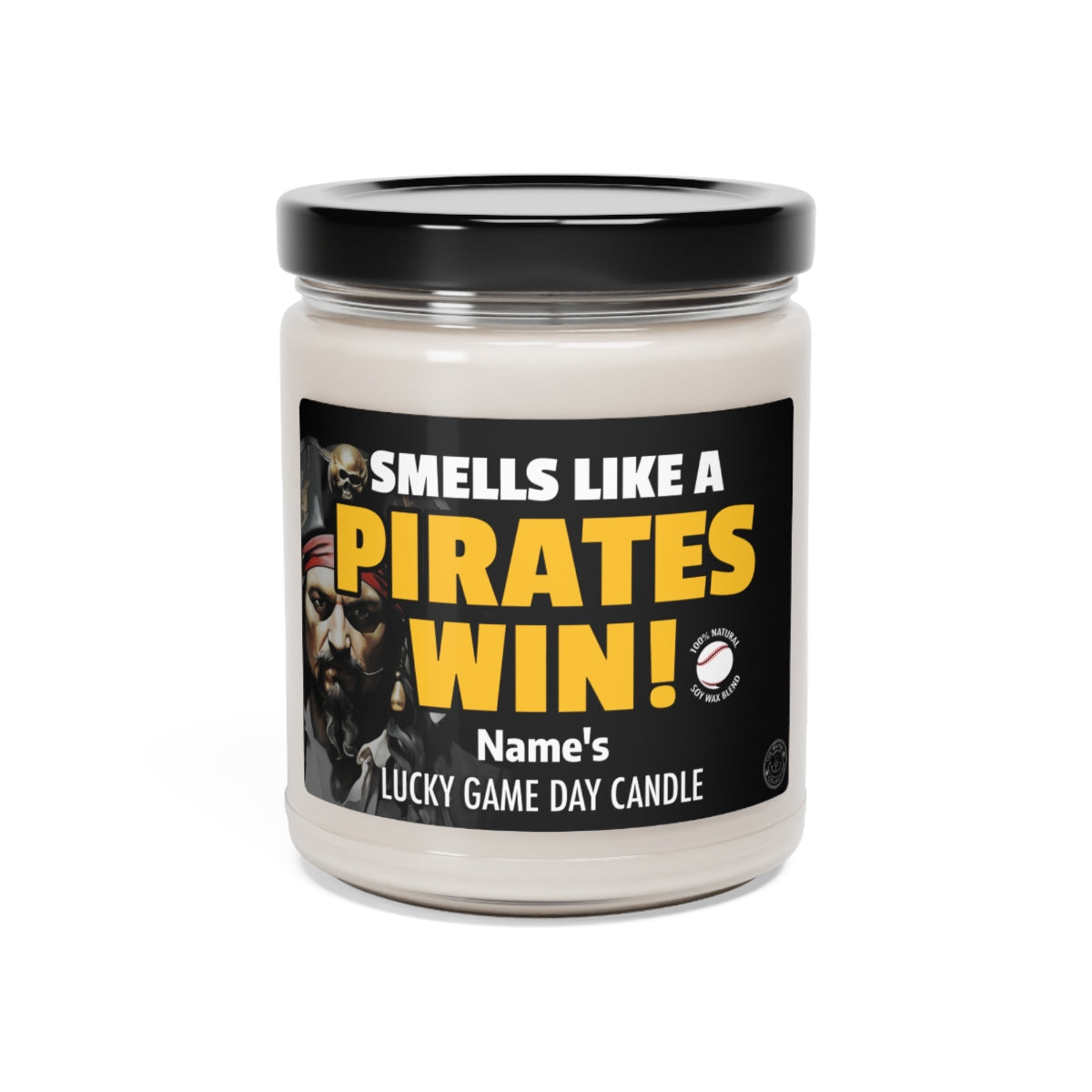 Smells Like A Pirates Win Gifting Candle, Fan Gift Idea, Team Candle, Pirates Inspired Decor