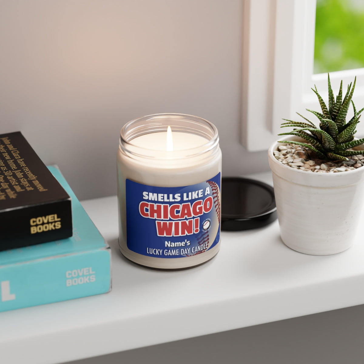 Smells Like A Chicago Win Personalized Gifting Candle, Fan Gift Idea, Team Candle, Chicago Inspired Decor