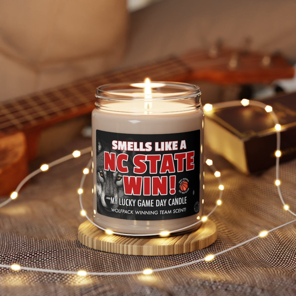 Smells Like A NC STATE Win Gifting Candle, Wolfpack Fan Gift Idea, College Team Candle, NC State Wolfpack Inspired Decor