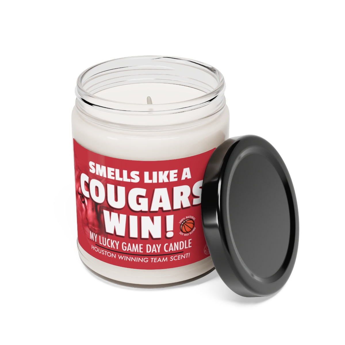 Smells Like A COUGARS Win Gifting Candle, NCAA Fan Gift Idea, College Team Candle, Houston Cougars Inspired Decor