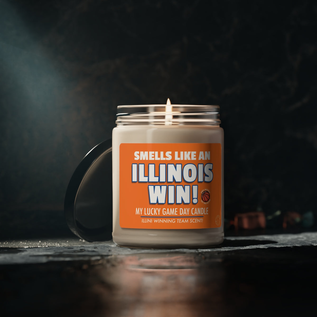 Smells Like An ILLINOIS Win Gifting Candle, NCAA Fan Gift Idea, College Team Candle, Illini Inspired Decor