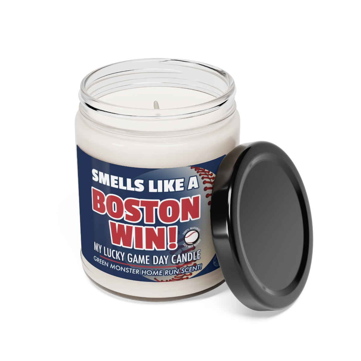 Smells Like A BOSTON Win Gifting Candle, Red Sox Fan Baseball Candle, Boston Red Sox Inspired Decor