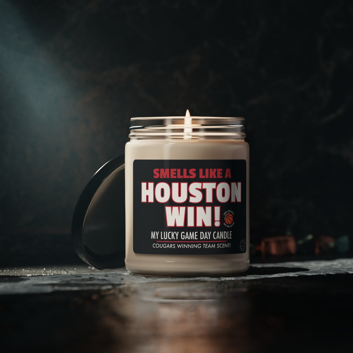 Smells Like A HOUSTON  Win Gifting Candle, NCAA Fan Gift Idea, College Team Candle, Houston Cougars Inspired Decor