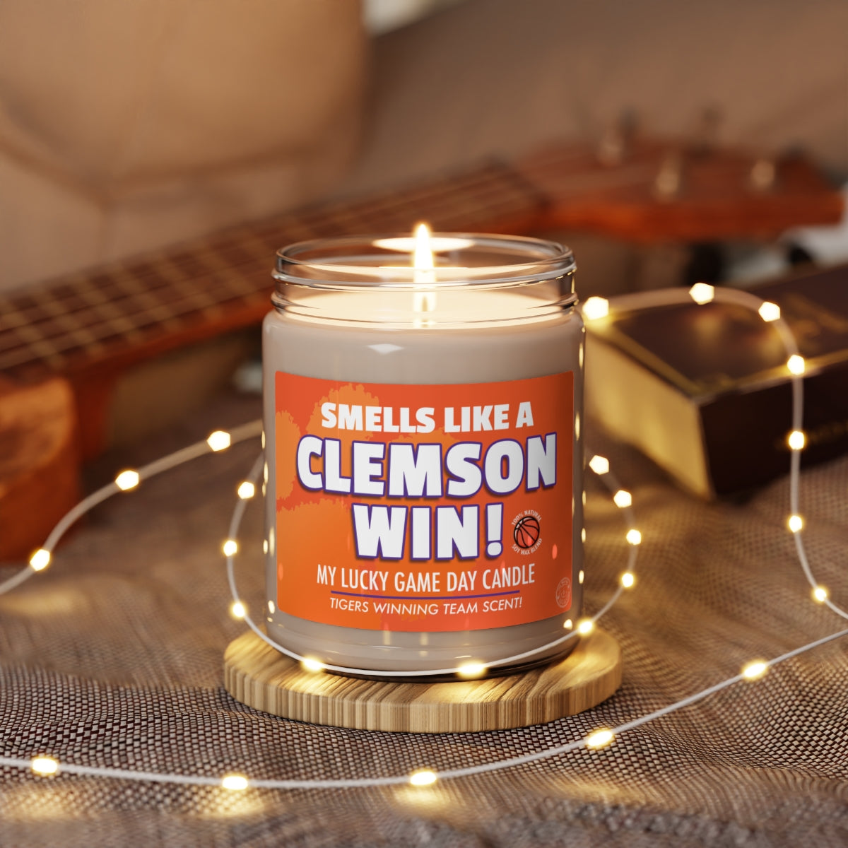 Smells Like A Clemson Win Gifting Candle, Clemson Tigers Fan Gift Idea, College Team Candle, Tigers Inspired Decor
