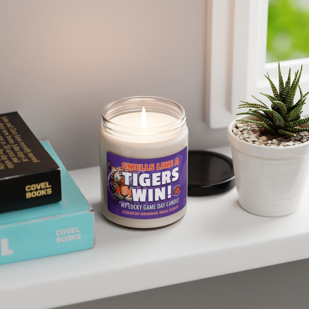 Smells Like A Tigers Win Gifting Candle, NCAA Fan Gift Idea, College Team Candle, Clemson Tigers Inspired Decor