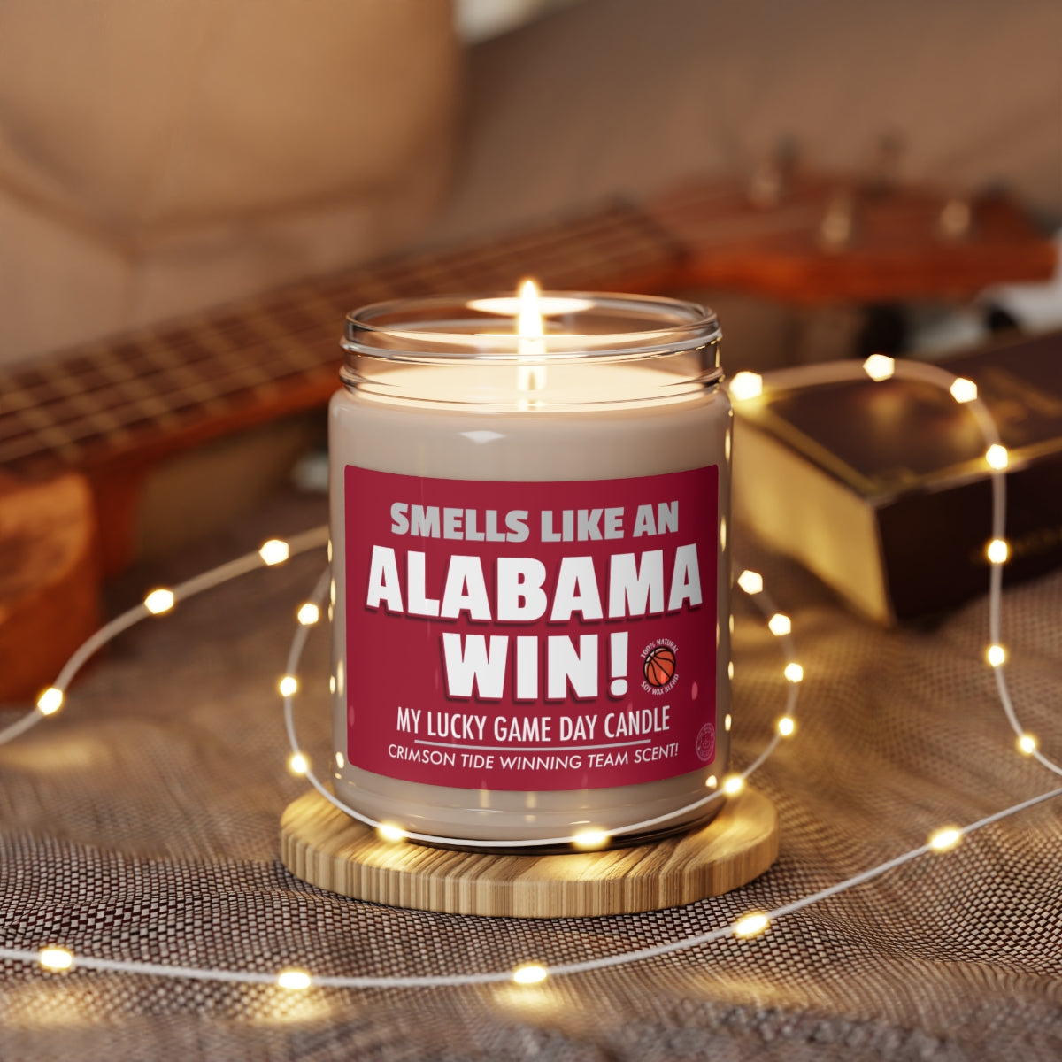 Smells Like An ALABAMA  Win Gifting Candle, NCAA Fan Gift Idea, College Team Candle, Crimson Tide Inspired Decor
