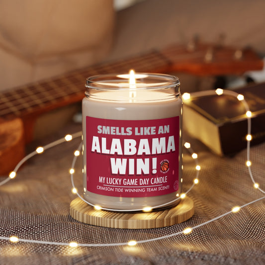 Smells Like An ALABAMA  Win Gifting Candle, NCAA Fan Gift Idea, College Team Candle, Crimson Tide Inspired Decor