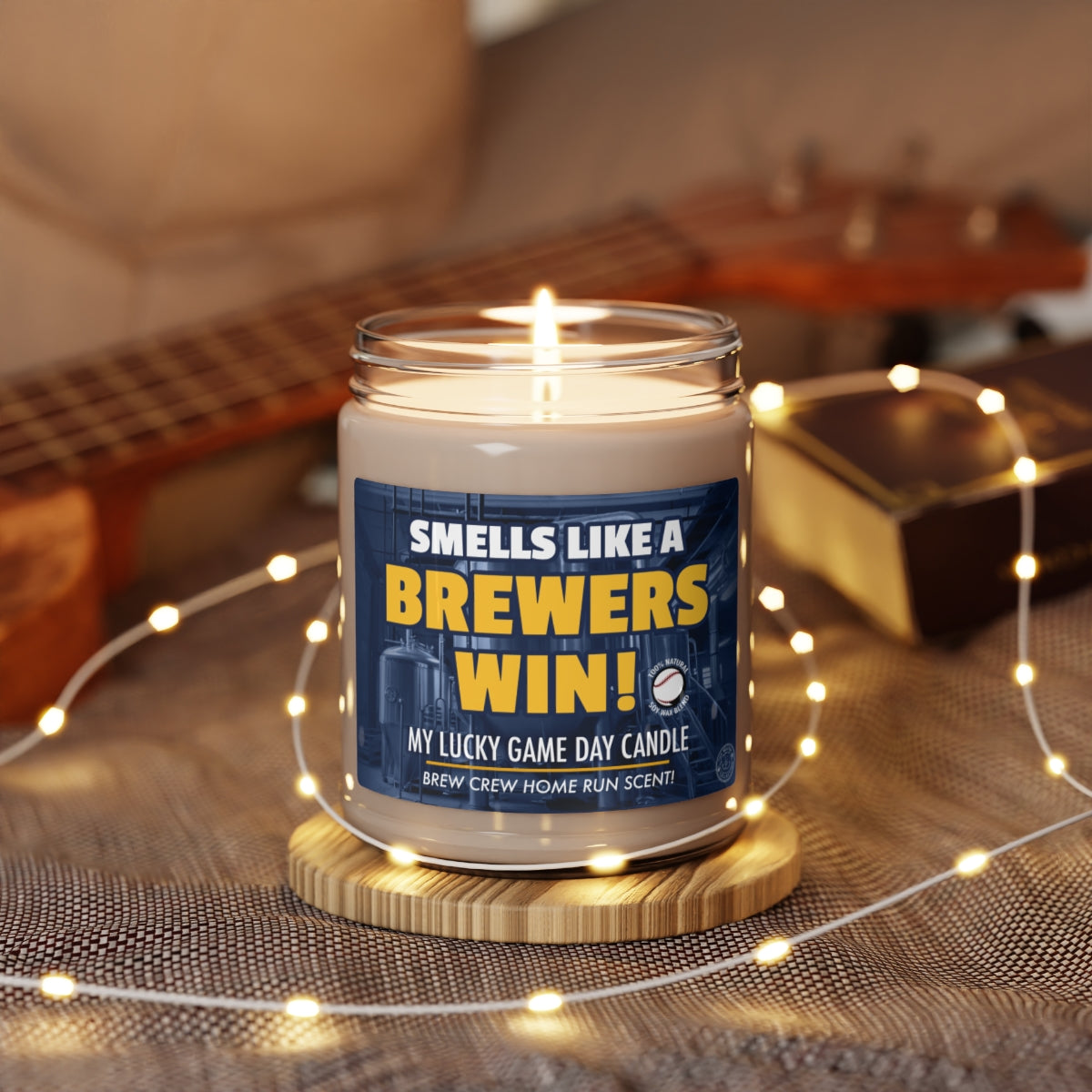 Smells Like A BREWERS Win Gifting Candle, Brewers Fan Baseball Candle, Milwaukee Brewery Inspired Decor