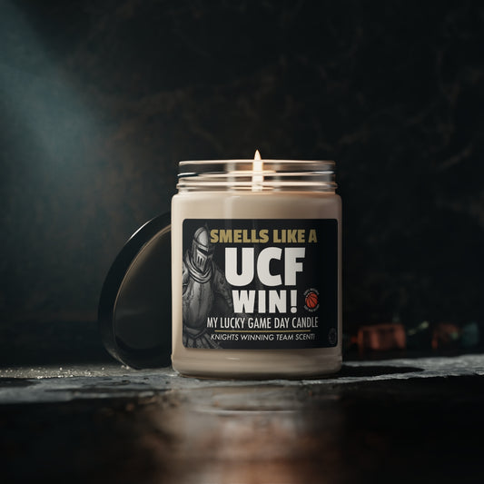 Smells Like A UCF Win Gifting Candle, NCAA Fan Gift Idea, College Team Candle, Knights Inspired Decor