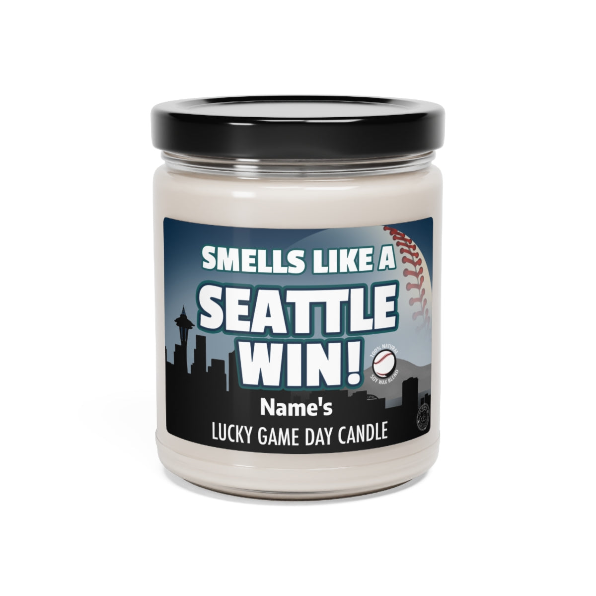 Personalized Smells Like A Seattle Win Gifting Candle, Fan Gift Idea, Team Candle, Seattle Inspired Decor, Father's Day