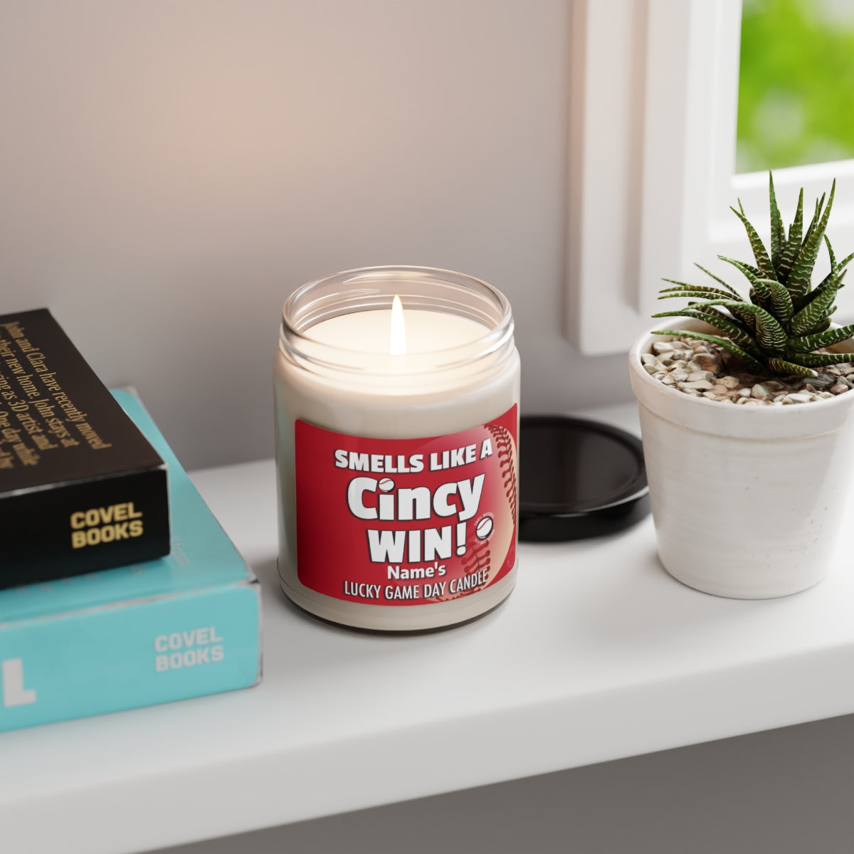 Smells Like A Cincy Win Personalized Gifting Candle, Fan Gift Idea, Team Candle, Cincy Inspired Decor