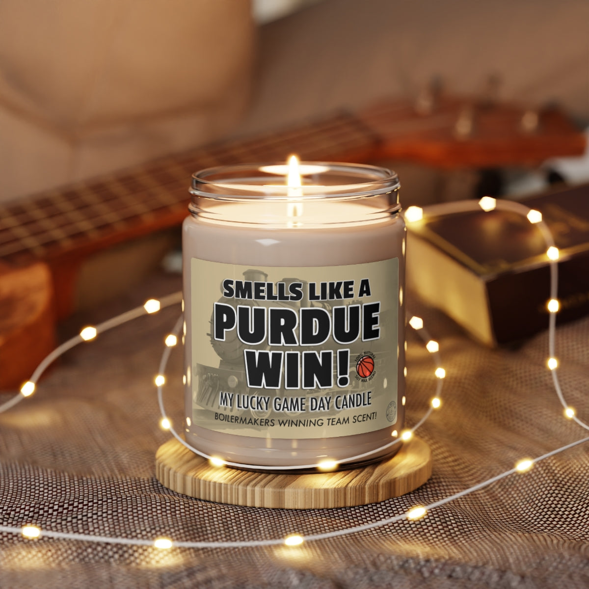 Smells Like A PURDUE Win Gifting Candle, NCAA Fan Gift Idea, College Team Candle, Boilermakers Inspired Decor