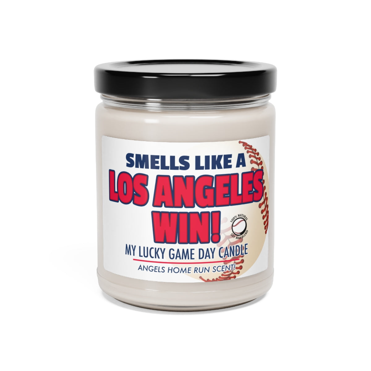Smells Like A LOS ANGELES Win Gifting Candle, Angels Fan Baseball Candle, Los Angeles Angels Inspired Decor