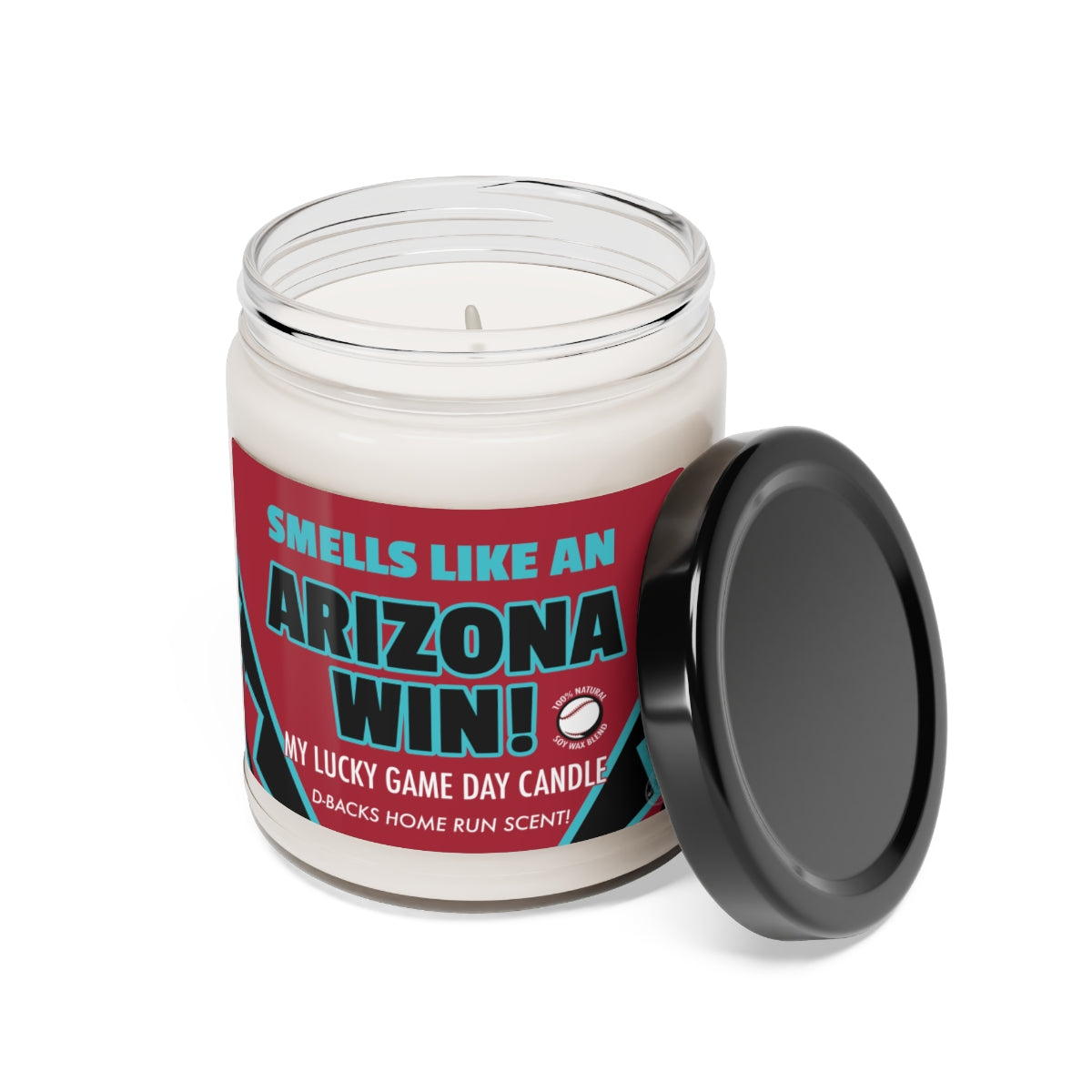 Smells Like An Arizona Win Themed Gifting Candle, Diamondbacks Fan Baseball Candle, , Arizona Diamondback Inspired Decor