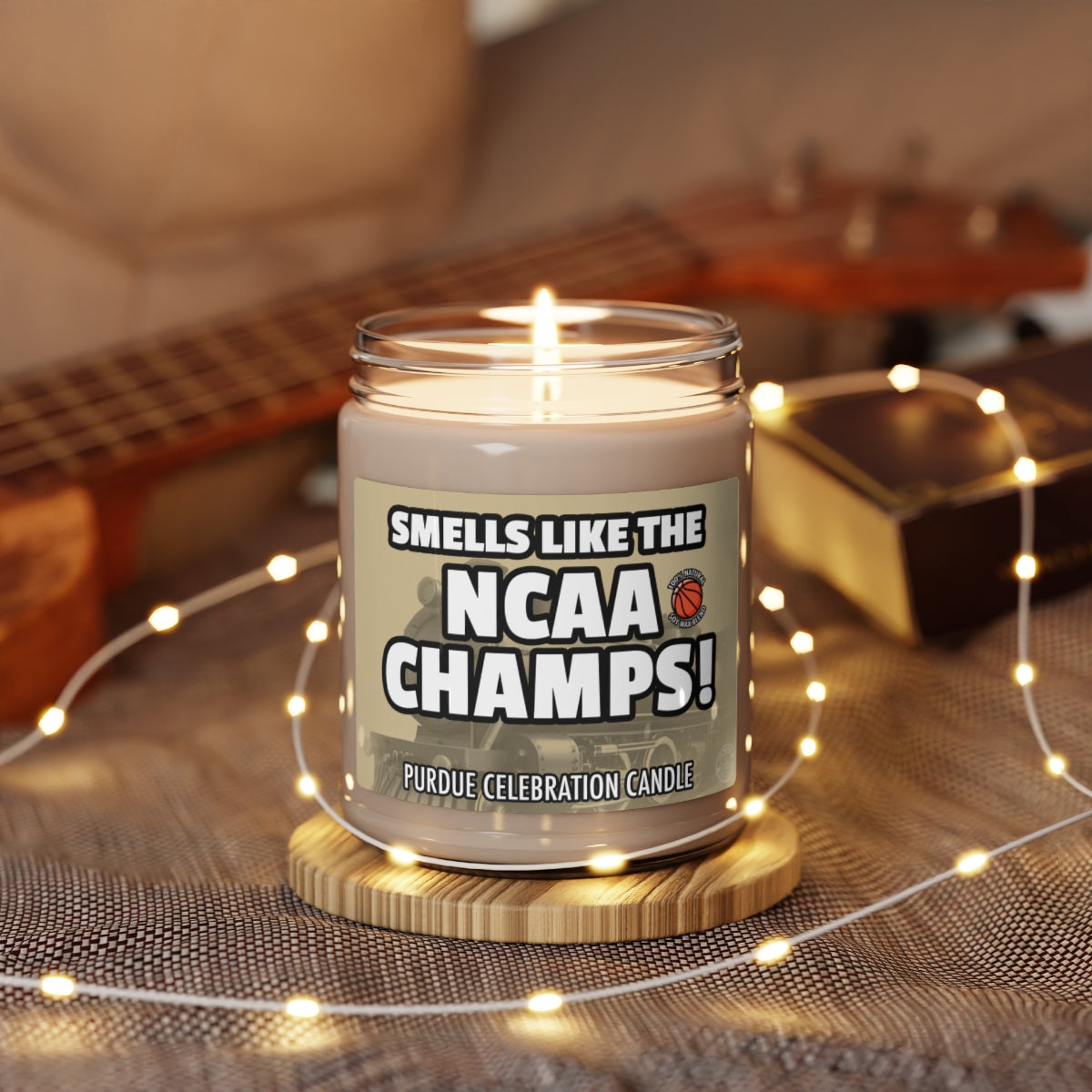 Smells Like A Championship Win Gifting Candle, Fan Gift Idea, College Team Candle, Purdue Inspired Decor
