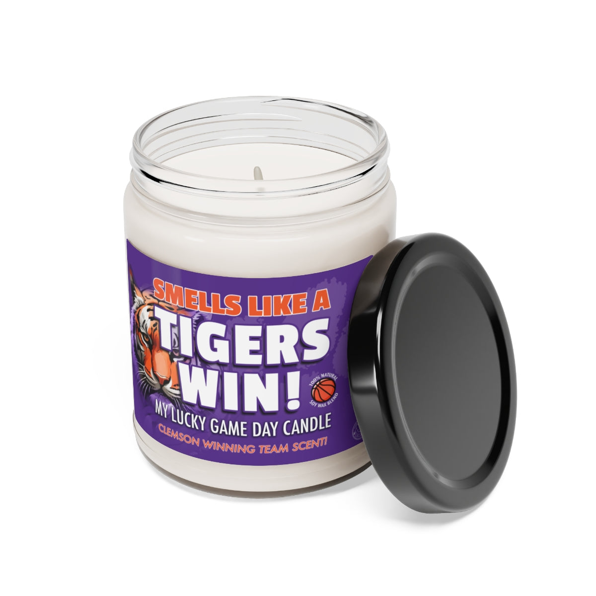 Smells Like A Tigers Win Gifting Candle, NCAA Fan Gift Idea, College Team Candle, Clemson Tigers Inspired Decor