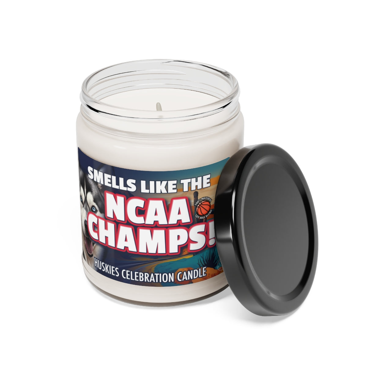 Smells Like A Championship Win Gifting Candle, Fan Gift Idea, College Team Candle, Huskies Inspired Decor