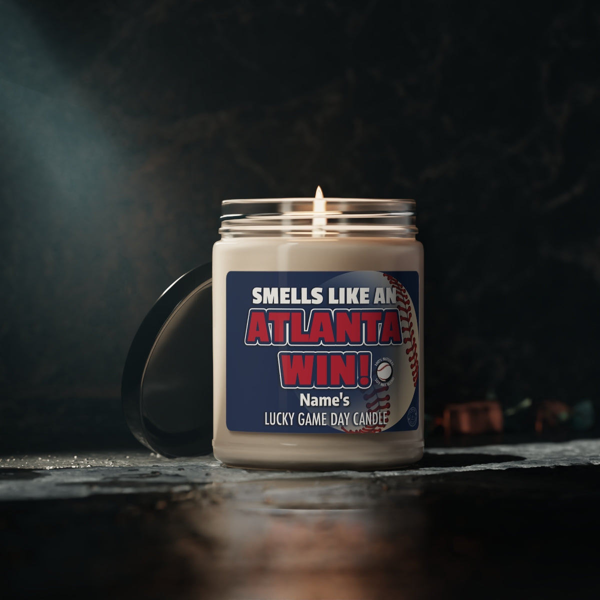 Personalized Smells Like A Atlanta Win Gifting Candle, Fan Gift Idea, Team Candle, Atlanta Inspired Decor