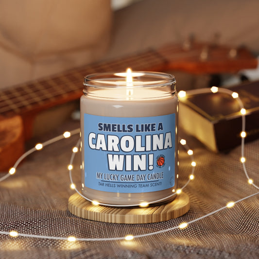 Smells Like A CAROLINA Win Gifting Candle, NCAA Fan Gift Idea, College Team Candle, North Carolina Final Four Inspired Decor