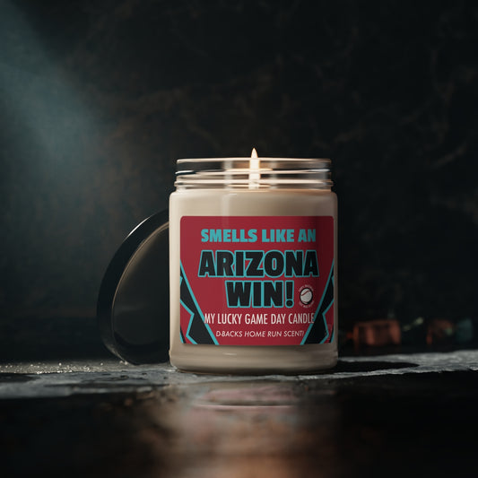 Smells Like An Arizona Win Themed Gifting Candle, Diamondbacks Fan Baseball Candle, , Arizona Diamondback Inspired Decor