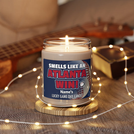 Personalized Smells Like A Atlanta Win Gifting Candle, Fan Gift Idea, Team Candle, Atlanta Inspired Decor