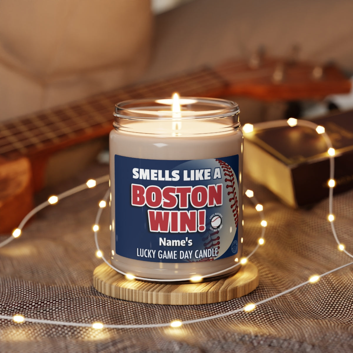 Personalized Smells Like A Boston Win Gifting Candle, Fan Gift Idea, Team Candle, Boston Inspired Decor