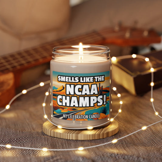 Smells Like A Championship Win Gifting Candle, Fan Gift Idea, College Team Candle, Basketball Champs Inspired Decor