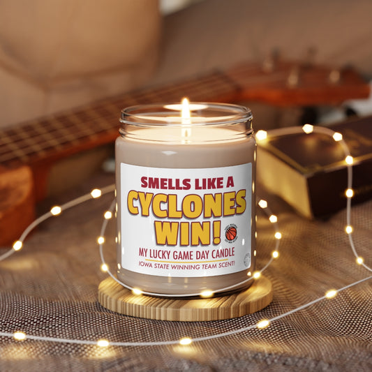 Smells Like A CYCLONES Win Gifting Candle, Iowa State Fan Gift Idea, College Team Candle, Iowa State Inspired Decor