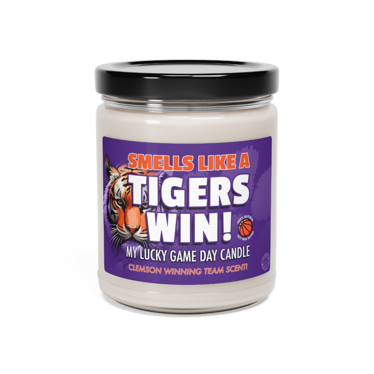 Smells Like A Tigers Win Gifting Candle, NCAA Fan Gift Idea, College Team Candle, Clemson Tigers Inspired Decor
