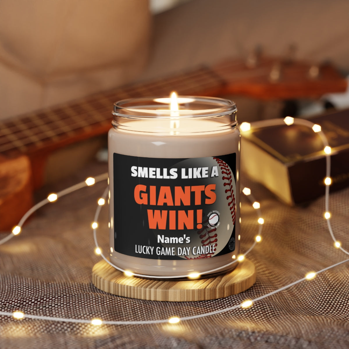 Personalized Smells Like A Giants Win Gifting Candle, Fan Gift Idea, Team Candle, Giants Inspired Decor