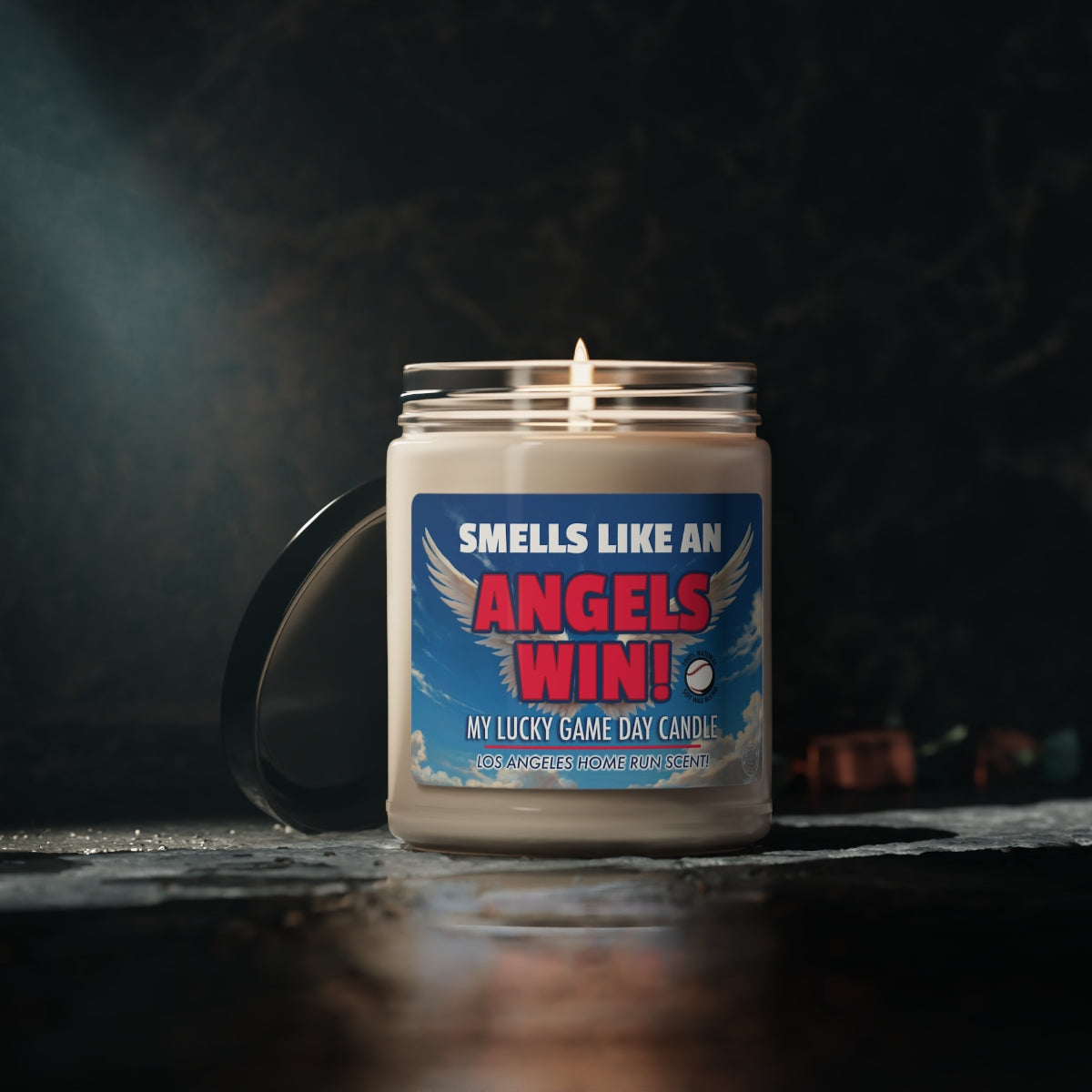 Smells Like An Angels Win Gifting Candle, Angels Fan Baseball Candle, , Los Angeles Angels Inspired Decor
