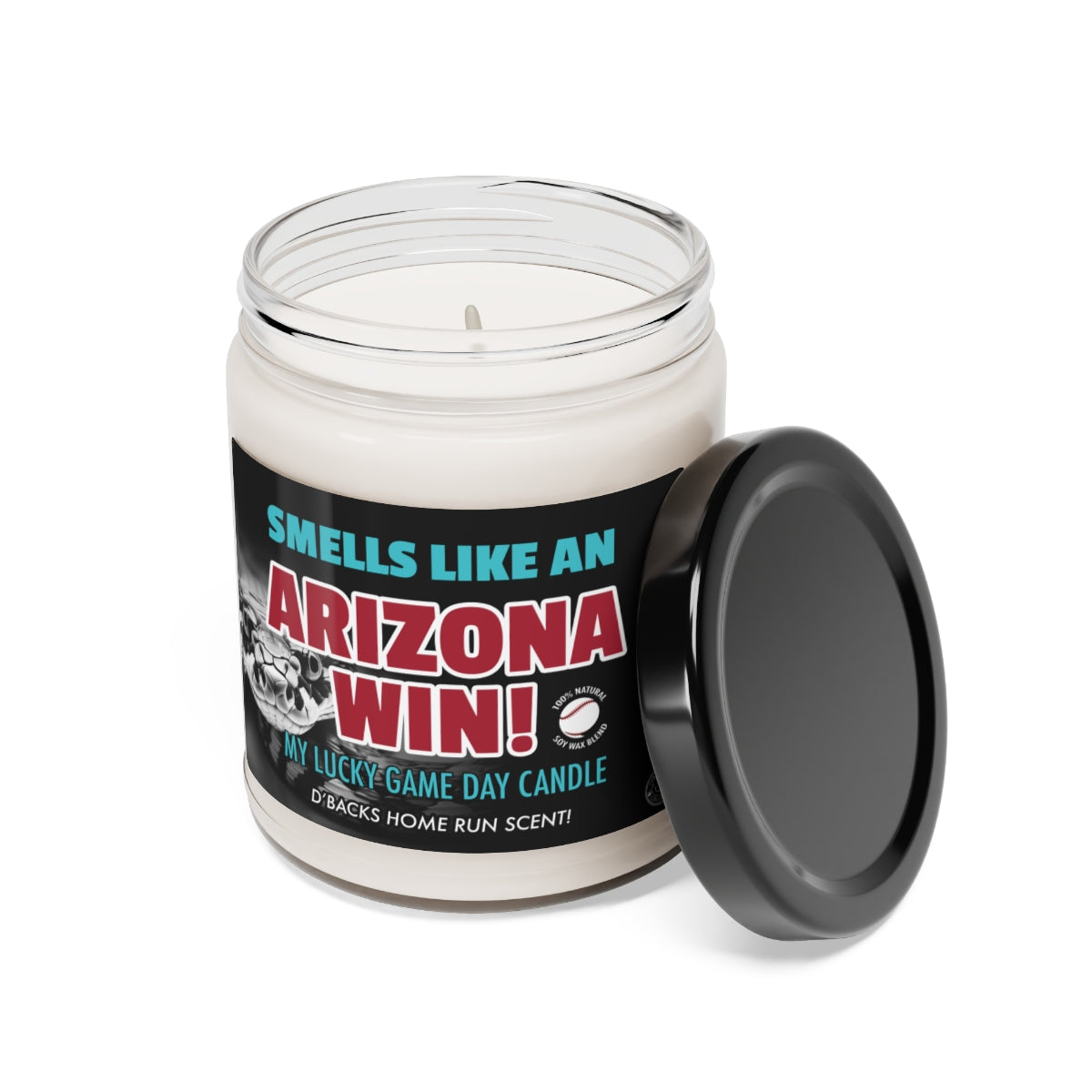 Smells Like An Arizona Win Gifting Candle, Diamondbacks Fan Gift Idea, Baseball Candle, Arizona Diamondback Snake Inspired Decor