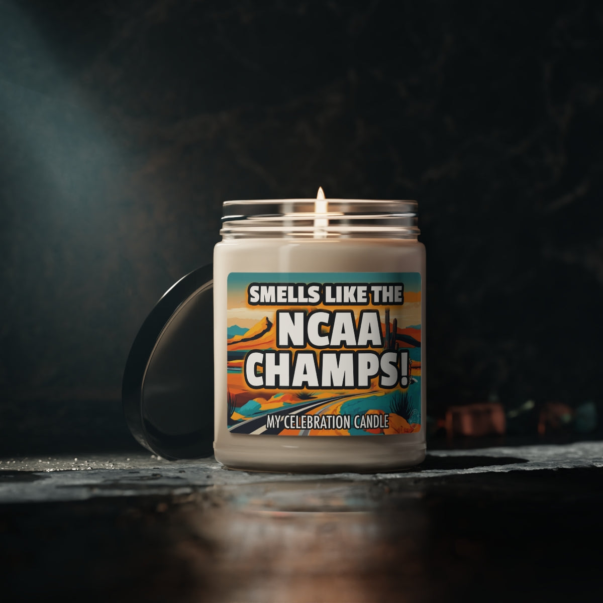 Smells Like A Championship Win Gifting Candle, Fan Gift Idea, College Team Candle, Basketball Champs Inspired Decor