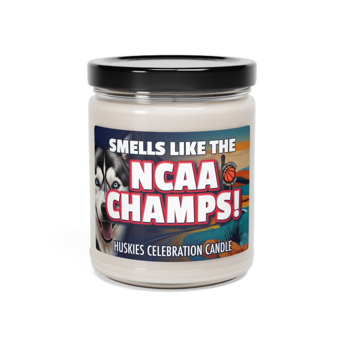 Smells Like A Championship Win Gifting Candle, Fan Gift Idea, College Team Candle, Huskies Inspired Decor
